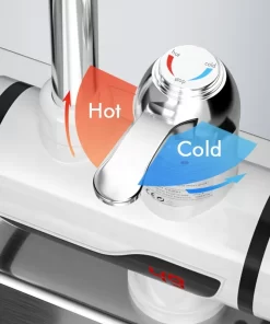 Bathroom, Home Decor, Fast Heat Electric Hot Water Tap Heater 3s Instant Kitchen Faucets With Led Digital Display