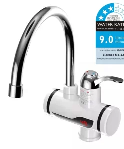 Bathroom, Home Decor, Fast Heat Electric Hot Water Tap Heater 3s Instant Kitchen Faucets With Led Digital Display