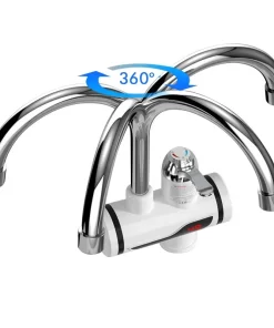 Bathroom, Home Decor, Fast Heat Electric Hot Water Tap Heater 3s Instant Kitchen Faucets With Led Digital Display