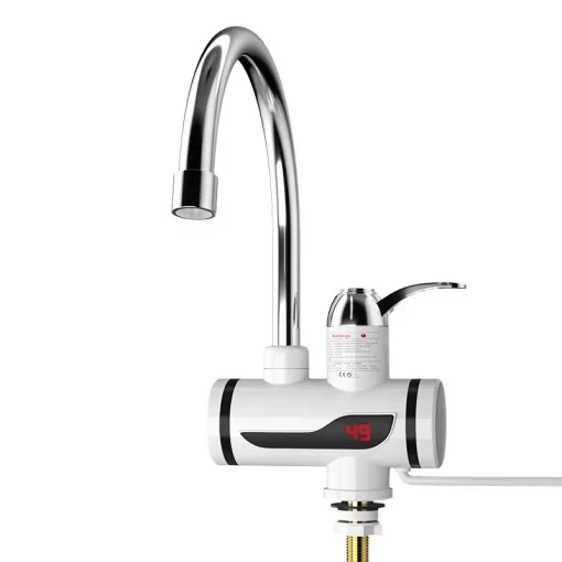 Bathroom, Home Decor, Fast Heat Electric Hot Water Tap Heater 3s Instant Kitchen Faucets With Led Digital Display