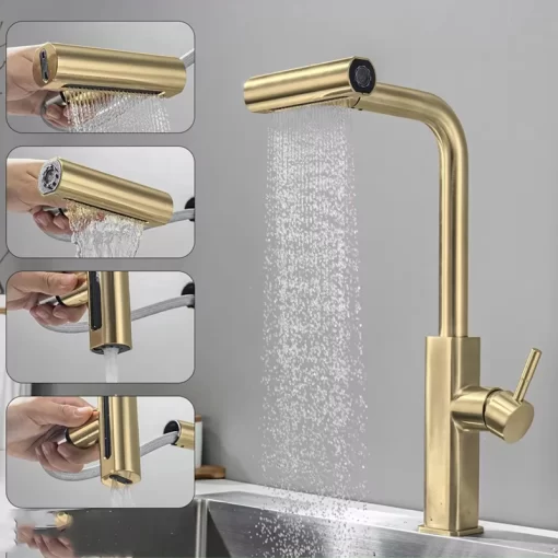 Bathroom, Home Decor, Faucet Kitchen Tap For Hotel Apartment Kitchen Faucet Tap For Hotel Apartment Stainless Steel Kitchen Faucet Sink Mixer