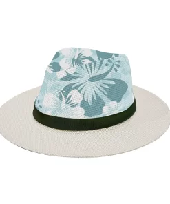 Accessories, Hats, Hats Supplier 2024 New Designed Summer Custom Printing Flamingo Panama Printed Beach Straw Hat