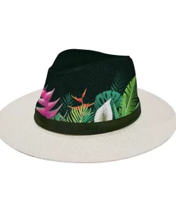 Accessories, Hats, Hats Supplier 2024 New Designed Summer Custom Printing Flamingo Panama Printed Beach Straw Hat
