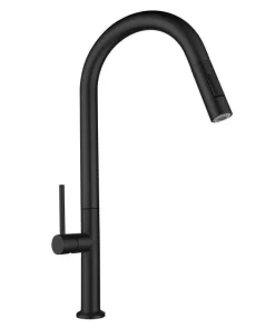 Bathroom, Home Decor, High Arc 304 Stainless Steel Modern Brushed Gold Pull Out Kitchen Sink Faucet With Pull Down Sprayer