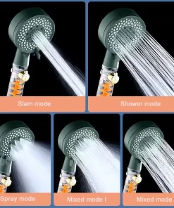Bathroom, Home Decor, High Pressure Multi Functions Bathroom Handle Shower Head