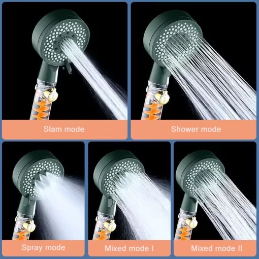 Bathroom, Home Decor, High Pressure Multi Functions Bathroom Handle Shower Head