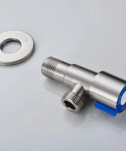 Bathroom, Home Decor, High Quality 304 Stainless Steel Angle Water Stop Valve G1/2