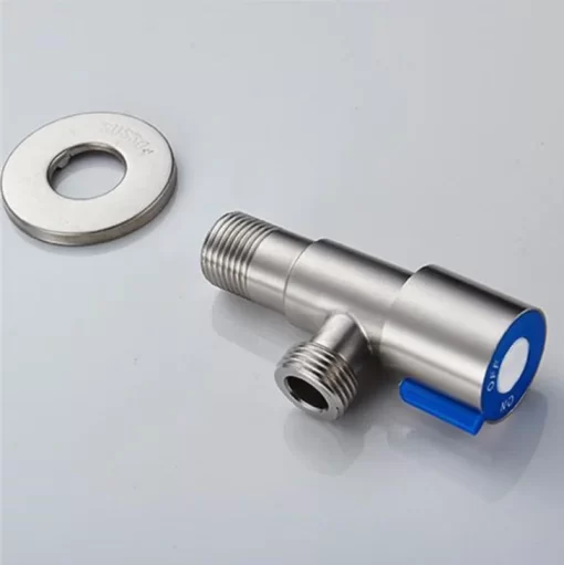 Bathroom, Home Decor, High Quality 304 Stainless Steel Angle Water Stop Valve G1/2