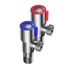 Bathroom, Home Decor, High Quality 304 Stainless Steel Angle Water Stop Valve G1/2