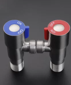 Bathroom, Home Decor, High Quality 304 Stainless Steel Angle Water Stop Valve G1/2