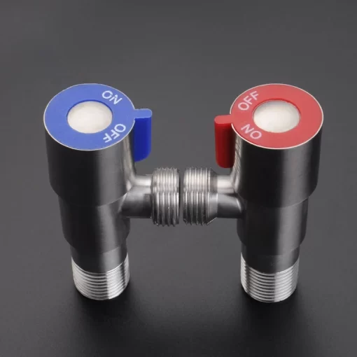 Bathroom, Home Decor, High Quality 304 Stainless Steel Angle Water Stop Valve G1/2