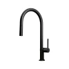 Bathroom, Home Decor, Hot And Cold Black Kitchen Faucet  Deck Mounted Pull Down Sprayer