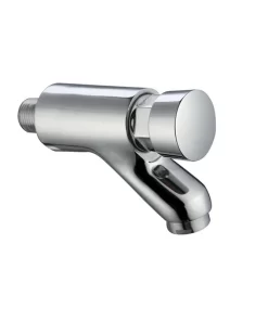 Bathroom, Home Decor, Hot Sale Wall Mounted Self-closing Basin Push Tap Time Delay Self-closing Faucet