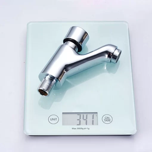 Bathroom, Home Decor, Hot Sale Wall Mounted Self-closing Basin Push Tap Time Delay Self-closing Faucet