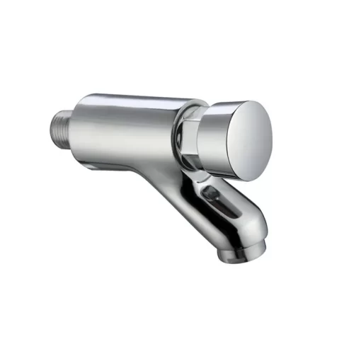 Bathroom, Home Decor, Hot Sale Wall Mounted Self-closing Basin Push Tap Time Delay Self-closing Faucet