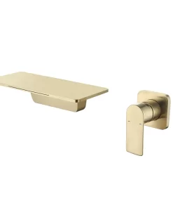Bathroom, Home Decor, Hot Sales Waterfall Basin Faucet  Brass Wall Mount Sink Mixer Tap For Bathroom