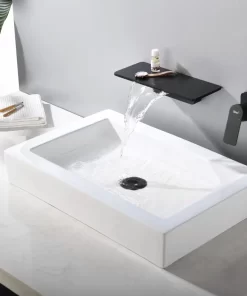 Bathroom, Home Decor, Hot Sales Waterfall Basin Faucet  Brass Wall Mount Sink Mixer Tap For Bathroom