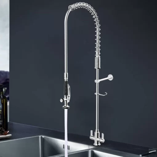 Bathroom, Home Decor, Industry Single Deck Mount Prerinse Faucet Pre Rinse Kitchen Faucet