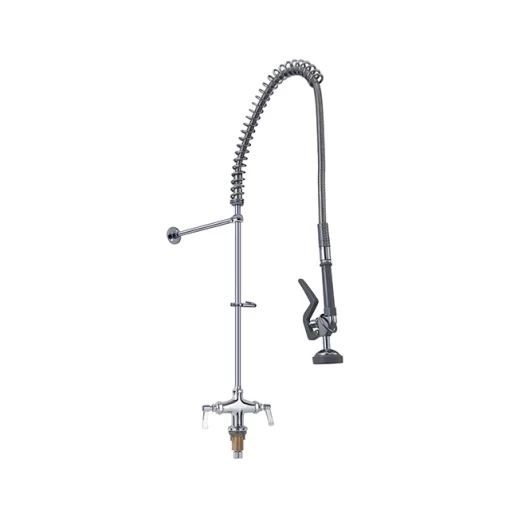 Bathroom, Home Decor, Industry Single Deck Mount Prerinse Faucet Pre Rinse Kitchen Faucet