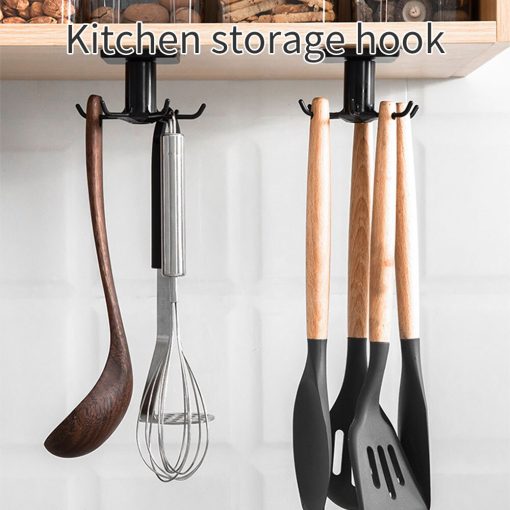 Convenience, Home use, Kitchen Hook Multipurpose Rotating Hanger