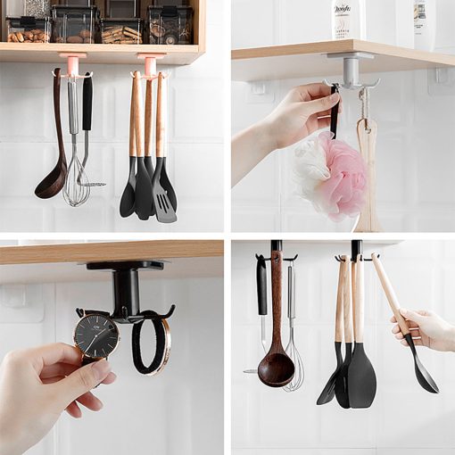 Convenience, Home use, Kitchen Hook Multipurpose Rotating Hanger
