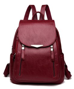 For Her, Gifts, Ladies Leather Rucksack Casual Backpack
