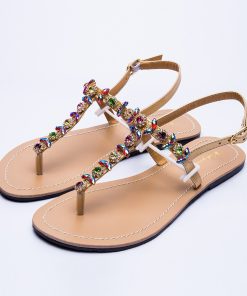 For Her, Gifts, Ladies Summer Sandals with Rhinestones