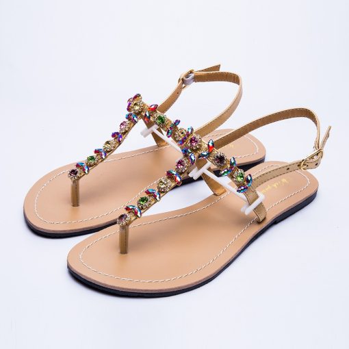 For Her, Gifts, Ladies Summer Sandals with Rhinestones