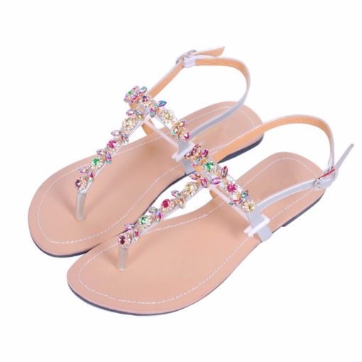 For Her, Gifts, Ladies Summer Sandals with Rhinestones