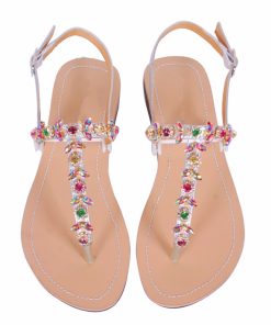 For Her, Gifts, Ladies Summer Sandals with Rhinestones