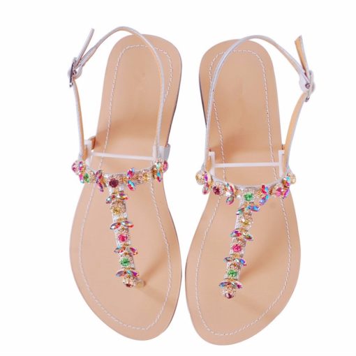 For Her, Gifts, Ladies Summer Sandals with Rhinestones