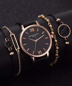 For Her, Gifts, Ladies’ Bracelet Watch Set (5Pcs)