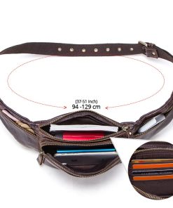 Convenience, Home use, Leather Belt Bag For Men