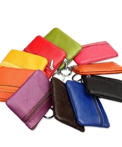 Convenience, Home use, Leather Coin Purse Keyring Wallet