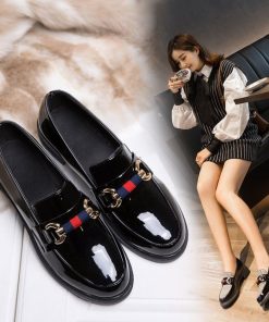 For Her, Gifts, Leather Loafers Women Casual Shoes