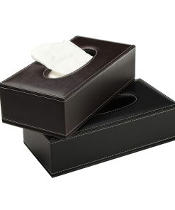 Convenience, Home use, Leather Tissue Box Cover Napkin Holder