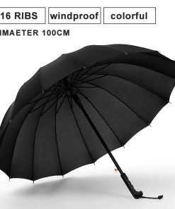 For Her, Gifts, Long Umbrella 16 Ribs Windproof Umbrella