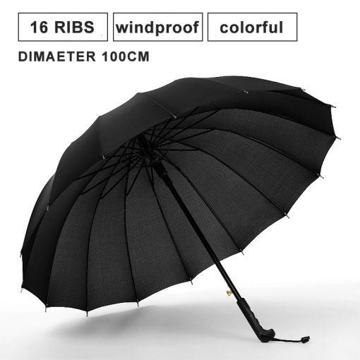 For Her, Gifts, Long Umbrella 16 Ribs Windproof Umbrella