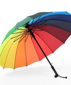 For Her, Gifts, Long Umbrella 16 Ribs Windproof Umbrella