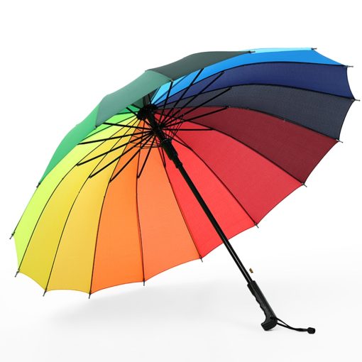 For Her, Gifts, Long Umbrella 16 Ribs Windproof Umbrella