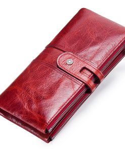 Convenience, Home use, Long Zipper Leather Purse