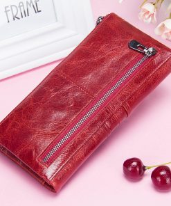 Convenience, Home use, Long Zipper Leather Purse