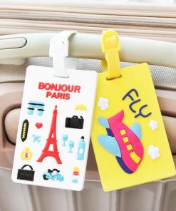 Convenience, Home use, Luggage Tags Silicone Cute Cartoon Design