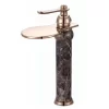 Bathroom, Home Decor, Luxury Artistic Single Lever Brass Marble Wash Basin Faucet