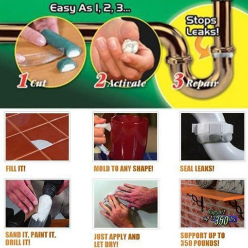 Convenience, Home use, Magic Repair Epoxy (Set of 2)