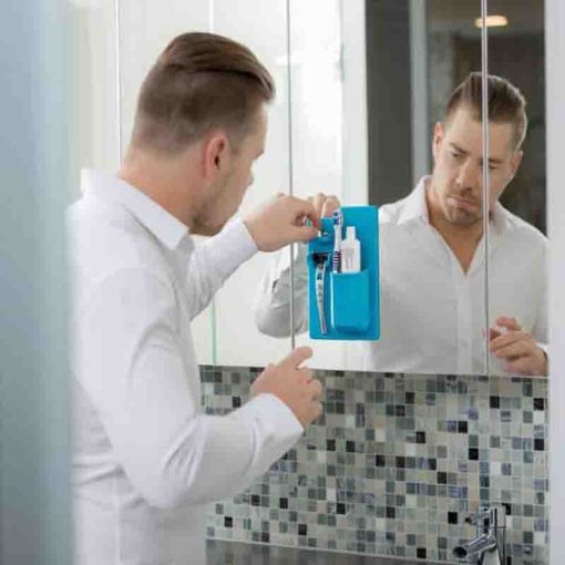 Convenience, Home use, Magic Stick On Bathroom Organizer Caddy