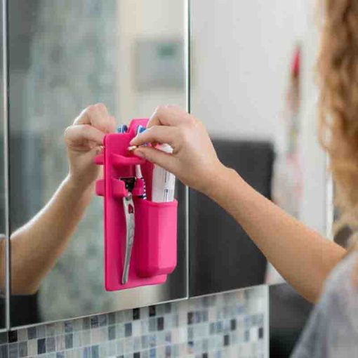 Convenience, Home use, Magic Stick On Bathroom Organizer Caddy