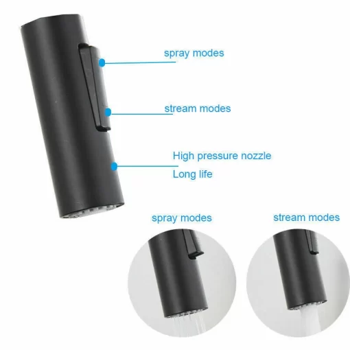 Bathroom, Home Decor, Modern 304 Stainless Steel Hot Cold Mixer Water Tap Pull Down Black Brushed Gold Pull Out Smart Touch Sensor Kitchen Faucet