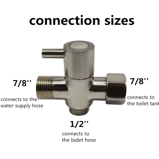 Bathroom, Home Decor, Muslim Toilet Bidet Stainless Steel Shattaf Brushed Handheld Bidet Sprayer Set