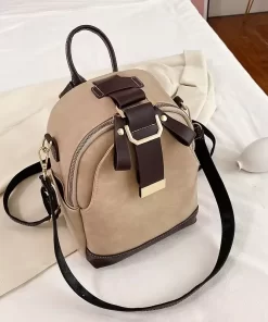 Bags, Leather Bags, New Arrival High Quality Pure Color Pu Handbags Vintage Designer Women's Backpacks Waterproof Feature Ladies Leader Hand